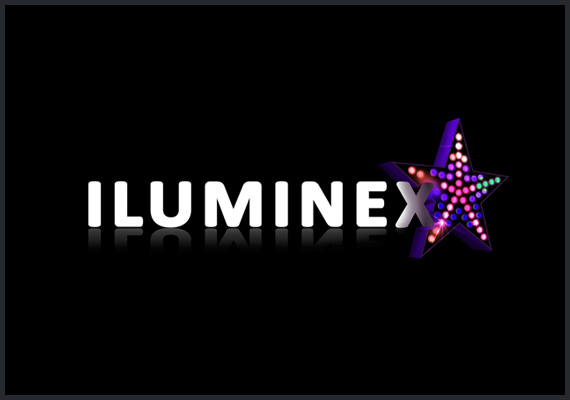 Diseño corporativo de Iluminex Rótulos Luminosos - Logotipo, tarjetas, carpetas, tríptico, vehículo, web.